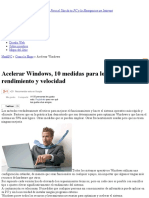 Acelerar Windows, 10 Medidas para Lograr Más Rendimiento y Velocidad