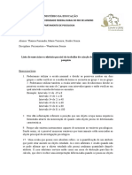 Exercícios Livro Psicometria