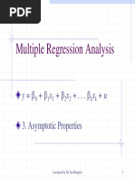 Multiple Regression Analysis: y + X + X + - . - X + U