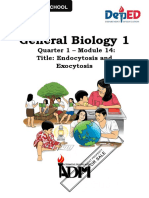 General Biology 1: Quarter 1 - Module 14: Title: Endocytosis and Exocytosis