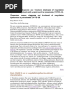 Covid-19 and Coagulation