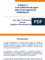 PRÁCTICA 11. REMOCIÓN DE COLIFORMES DE Aguas Residuales. DE LAGUNA DE ESTABILIZACIÓN