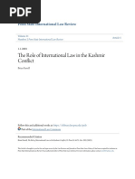 The Role of International Law in The Kashmir Conflict PDF