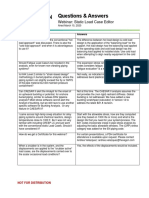 Questions & Answers: Webinar: Static Load Case Editor