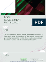 Local Government Units (Lgu)