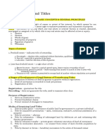 Civil Law - Land Titles