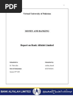 Virtual University of Pakistan: Report On Bank Alfalah Limited