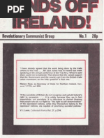 Hands Off Ireland! RCG Dec 1976 No1