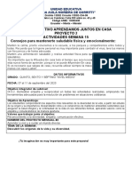 Actividades de La Semana 15