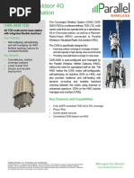 CWS-3050 TDD: 4G TDD Multi-Carrier Base Station With Integrated Flexible Backhaul