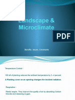 Landscape & Microclimate: Benefits, Issues, Constraints