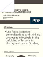 Content History Social Studies Scope Significance