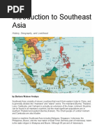 Introduction To Southeast Asia