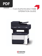 Card Authentication Kit (B) Operation Guide: Print Copy Scan Fax