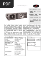 Powered, Tri-Amplified Compact Line Array Module: Series