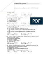 Chapter 5-Statement of Cash Flows and Articulation: Multiple Choice