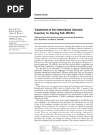 Translations of The International Outcome Inventory For Hearing Aids (IOI-HA)