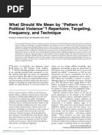 What Should We Mean by Pattern of Political Violence Repertoire, Targeting, Frequency, and Technique PDF