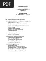 Developmental Reading 2 Outline