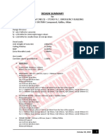 Design Summary: For Construction of ONE (1) - STOREY R.C. EMERGENCY BUILDING at DRSTMH Compound, Kalibo, Aklan