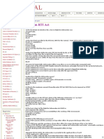 IPOMATERIAL - MCQ On RTI Act