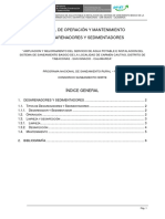 Manual de Operaciones y Mantenimiento de Desarenadores y Sedimentadores