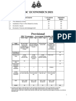 HSC Economics Topic 1 Worksheet 2021