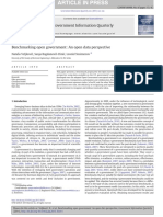 Benchmarking Open Government - An Open Data Perspective