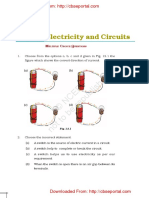 NCERT Exemplar Problems From Class 6 Science Electricity and Circuits