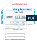 Taller Evaluativo de Multiplos y Divisores