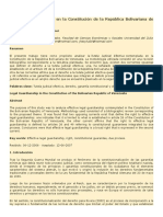 Tutela Judicial Efectiva en La Constitución de La República Bolivariana de Venezuela