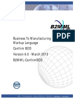 Business To Manufacturing Markup Language Confirm Bod Version 6.0 - March 2013 B2Mml-Confirmbod