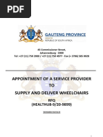 TO Supply and Deliver Wheelchairs: Appointment of A Service Provider