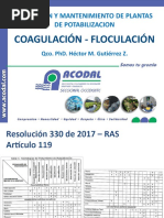 Coagulación Floculación 2019