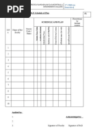 FORM 1: COURSE FILE-Schedule & Plan Dept Schedule and Plan F1