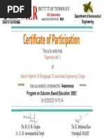 Certificate of Participation: Rajamanickam S