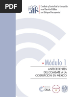 Antecedentes Del Combate A La Corrupción en México