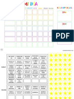 Tabla de Recompensas Con Rutinas PDF