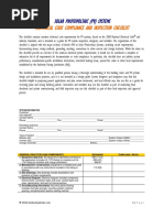 Electrical Code Compliance and Inspection Checklist: Solar Photovoltaic (PV) Systems