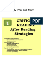 Critical Reading: After Reading Strategies: What, Why, and How?