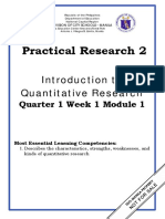 Practical Research 2: Introduction To Quantitative Research