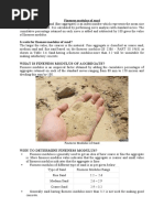 Fineness Modulus of Sand