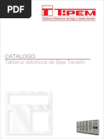 CATALOGO. Tableros Eléctricos de Baja Tensión