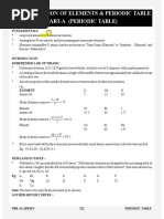 Classification of Elements & Periodic Table Part-A (Periodic Table)