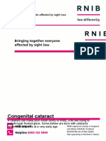 Congenital Cataract: Call 0303 123 9999 Bringing Together People Affected by Sight Loss