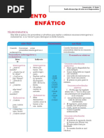 Acento Enfático para Segundo Grado de Secundaria