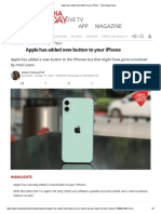 Apple Has Added New Button To Your Iphone - Technology News