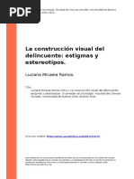 Unidad 4 La Construccion Visual Del Delincuente Estigmas y Estereotipos PDF