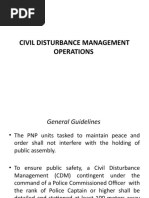 Civil Disturbance Management Operations