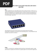 Lab 5 Introduction To Packet Tracer and Cisco Router